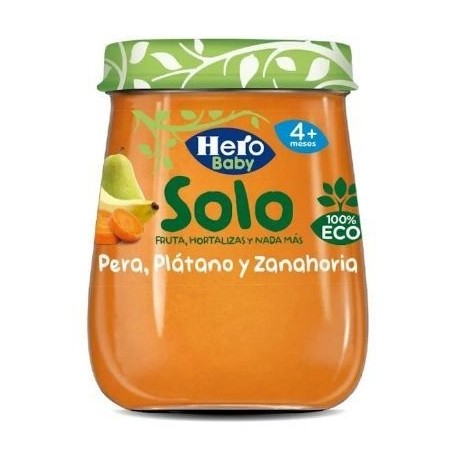 Hero Baby Pera y Platano Con Arroz 120g
