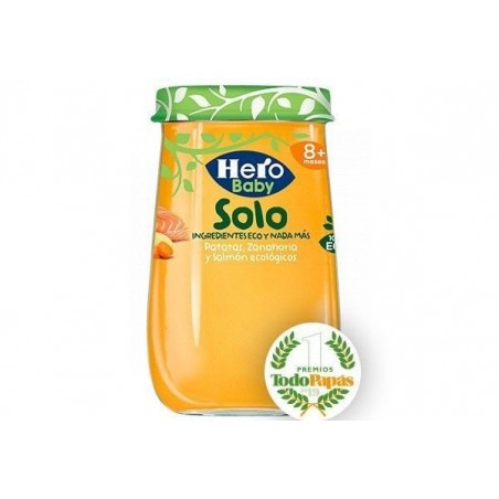 Hero Baby Solo Patatas Zanahoria y Salmón 190gr