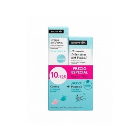 Suavinex Crema Pañal 75ml + Pomada Intensiva 75ml