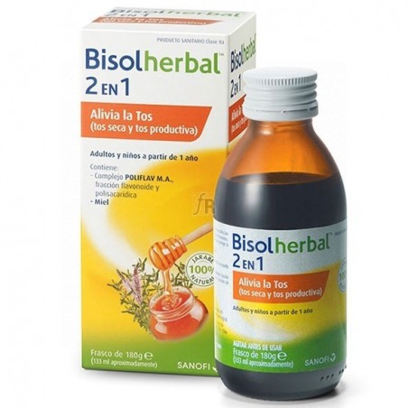 Bisolherbal 2 en 1 Malvavisco, Tomillo y Llanten 120ml