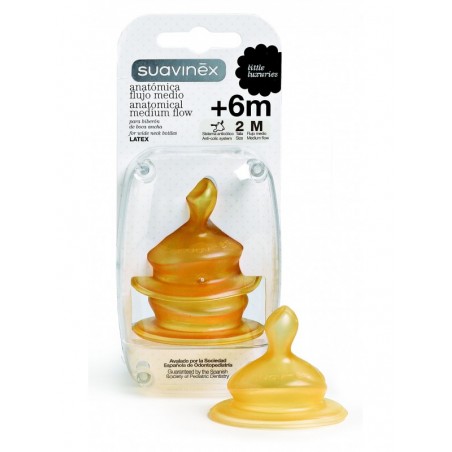 Suavinex Tetina Látex Anatómica T 2 M 2 uds