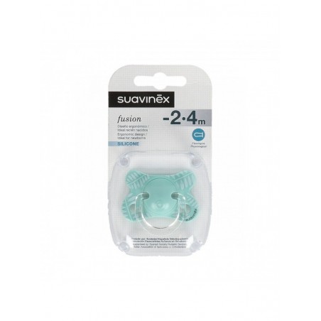Suavinex Fusion Chupete SIlicona Tetina Fisiológica 2-4m 1ud