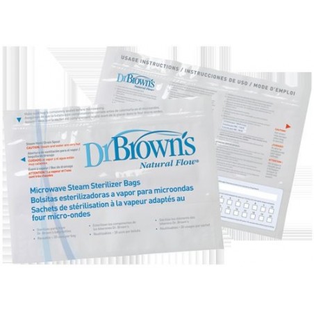 Dr. Browns Bolsa Esterilización a Vapor Microondas 5uds