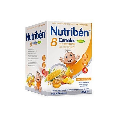 Nutribén 8 Cereales Con Un Toque De Miel 4 Frutas 600 gr