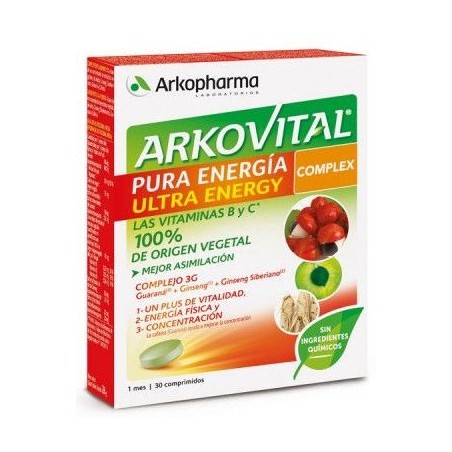 Arkovital Pura Energía Ultra 30 Cápsulas