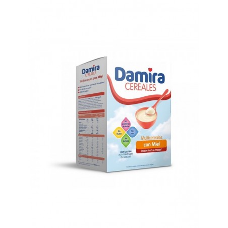Damira Multicereales con Miel Con Gluten 600gr
