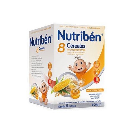 Nutribén 8 Cereales Con Un Toque De Miel 600 gr