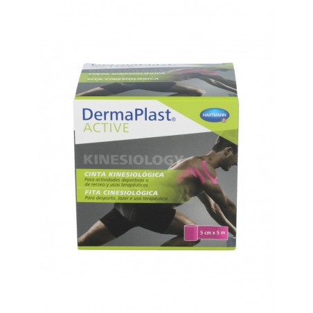 Hartmann DermaPlast Active CInta Kinesiology 5x5 cm Rosa