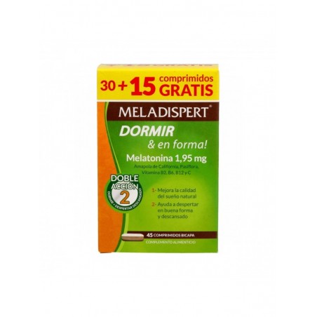Meladispert Dormir y En Forma 30 + 15 Comprimidos