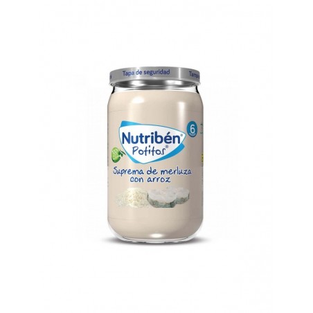 Nutribén Potitos Suprema de Merluza con Arroz 235gr