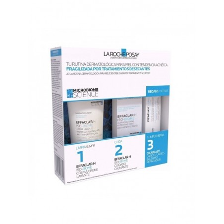 La Roche Posay Pack Effaclar H Isobone Crema + Limpiador + Cicaplast Labial