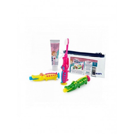 Kin Cepillo Viaje Infantil + Pasta + Cocodrilo