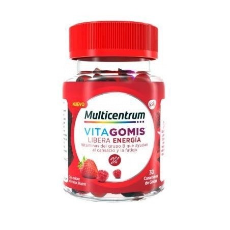 Multicentrum Vitagomis Libera Energía Sabor frutos Rojos 30uds