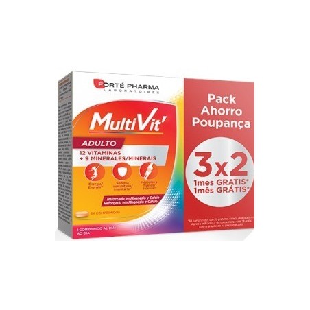 Forté Pharma Energy Multivit Adulto 84 Comprimidos