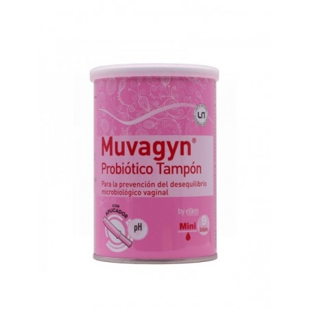 Muvagyn Probiótico Tampón C/Aplicador Mini 9uds