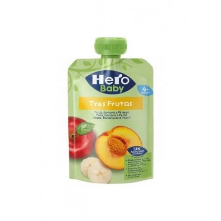 Hero Baby Tres Frutas Bolsita 100gr