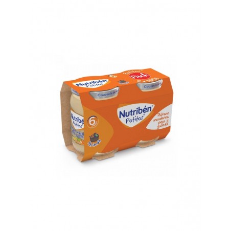 Nutribén Potito Plátano, Mandarina, Pero y Gallera 2 x 190gr