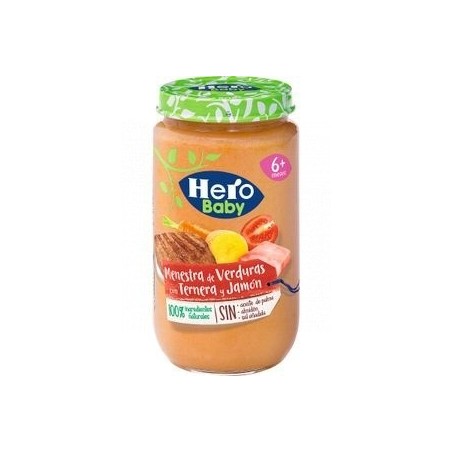 Hero Baby Menestra de Verdura Con Ternera y Jamón