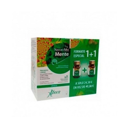 Aboca Natura Mix Mente Duplo 2x50 Cápsulas