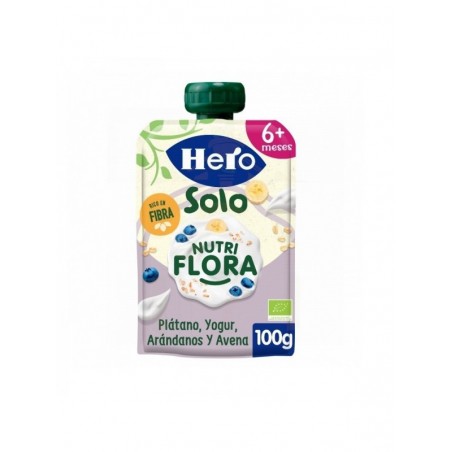 Hero Solo 1 Bolsita 100g Sabor Platano Arándano