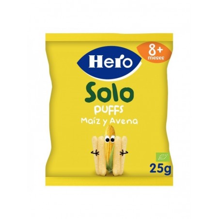 Hero Solo Puffs Sabor Avena Y Maíz 25g