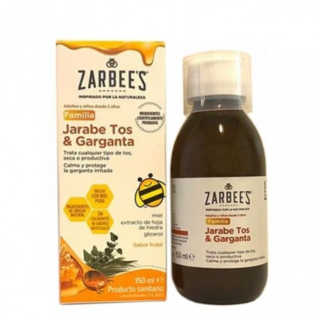 Zarbee´s Jarabe Familia Tos y Garganta 150ml