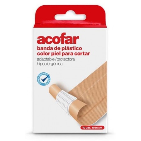 Acofar Tiras Plastico Color Piel 20 Ud