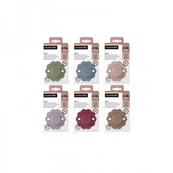 Suavinex Chupete Silicona Fisiológico Wonder Intense 6-18 M