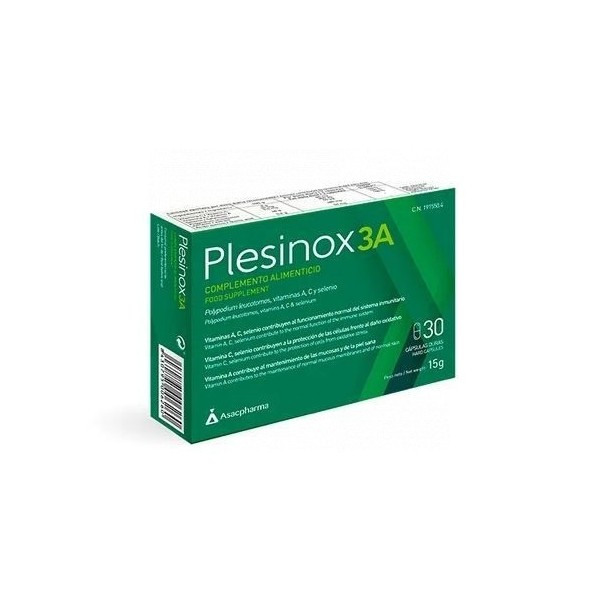 Plesinox 3A 30 Cápsulas
