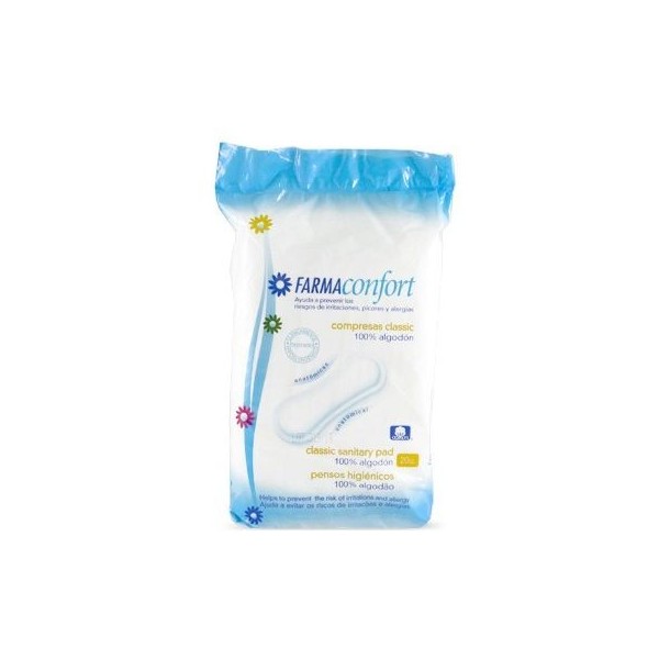 Compresas Higiénicas Femeninas Anatómicas Hipoalergénicas 20 Uds