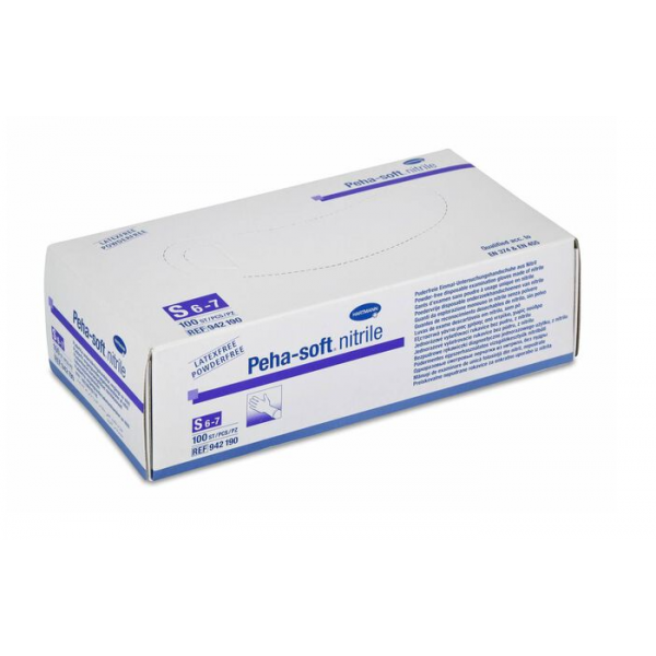 Guantes Nitrilo Blanco T-s 100 uds Hartmann Peha Soft