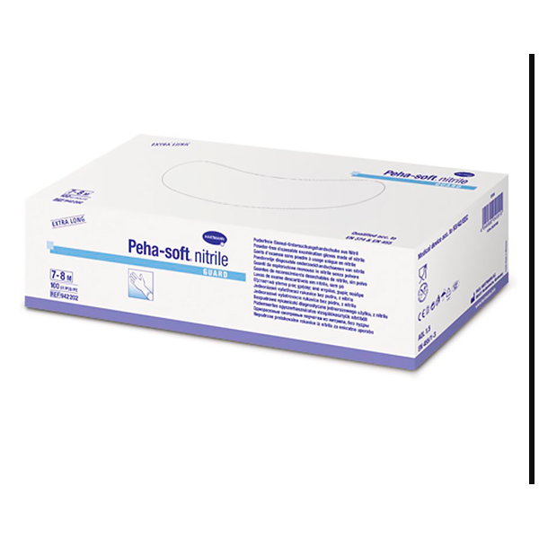 Guante Nitrilo Blanco T-M 100 uds Hartmann Peha Soft