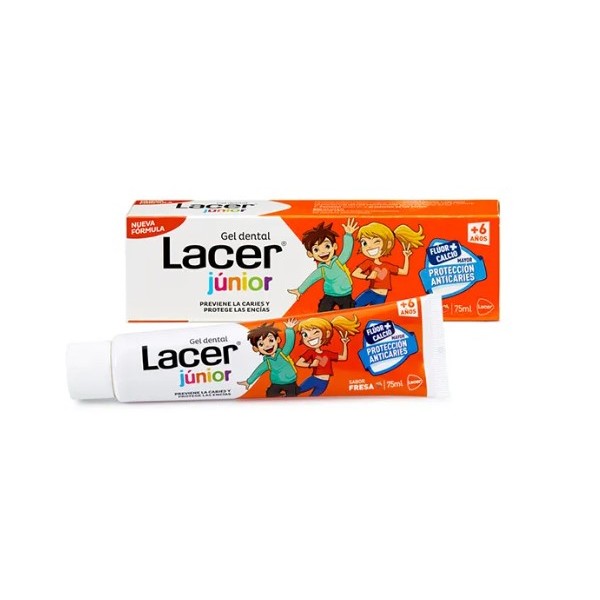 Lacer Junior Gel Dental 75 Ml Fresa